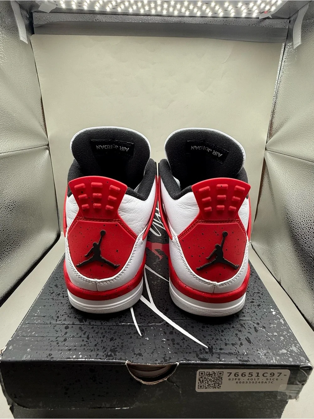 Authentic 2023 Jordan 4 Retro Mid Red Cement Men Size 9.5 Very Clean